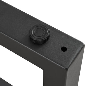 Bordstel 2 stk. sæt Lunderskov 35x50cm Sort [en.casa]