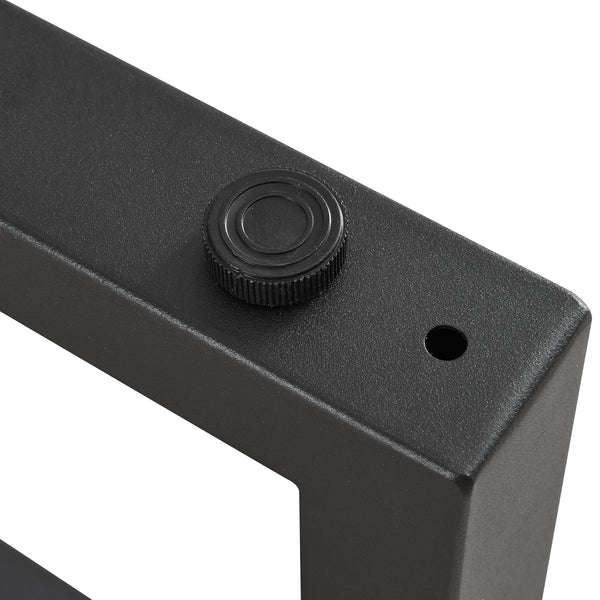 Bordstel 2 stk. sæt Lunderskov 35x50cm Sort [en.casa]