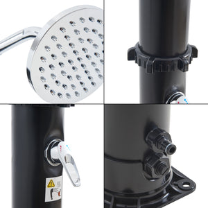 Solcellebruser Frerievn med fodbruser 215 cm 18L [casa.pro]