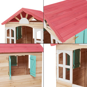 Legehus til børn Lulä legehytte 130x115x101 cm træ [casa.pro]