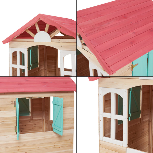 Legehus til børn Lulä legehytte 130x115x101 cm træ [casa.pro]