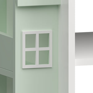 Roterende børnehylde Vipsali 108x40x40 cm mintgrøn/hvid [en.casa]