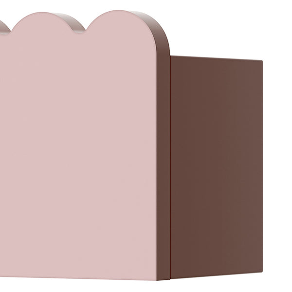 Væghylde til børn sæt med 2 Vestnes 40x10x10 cm Candyfloss [en.casa]