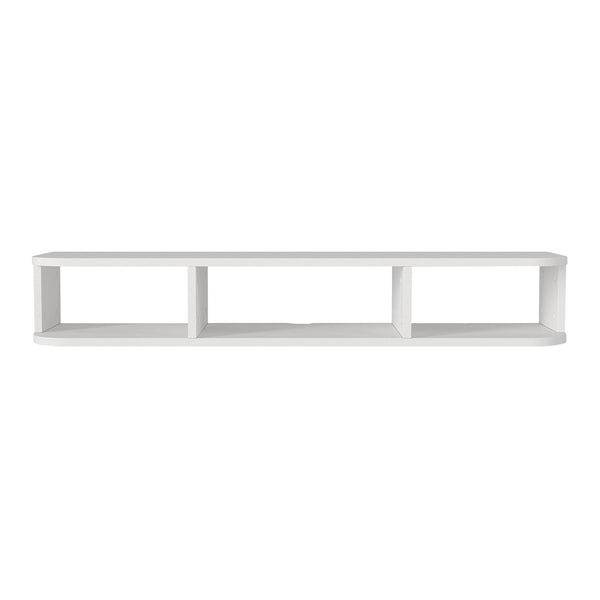 Hængende tv-lowboard Oundsvas 120x30x19 cm Hvid [en.casa]