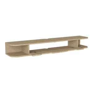 Hængende TV-lavtavle Karjali 150x30x19 cm egetræslook [en.casa]