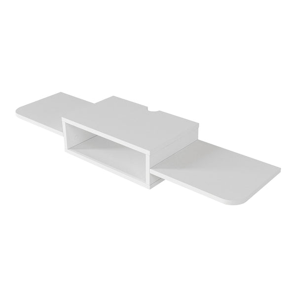 Hængende tv-hylde Tar 115x30x16 cm Hvid [en.casa]