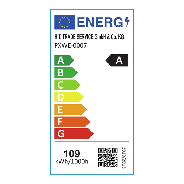 Pendellampe Oupilu med integrerede LED'er i metal 120x25x25 cm sort/hvid [lux.pro]