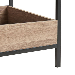 Sofabord Belana 100x48x39 cm sort/eg-look [en.casa]