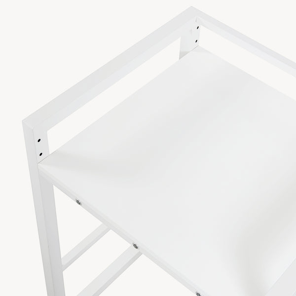 Vaskemaskinehylde høj 105x73x63 cm hvid [en.casa]