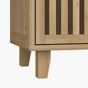 Sirgerg sideskab 77x72x33 cm naturlig bambus [en.casa]