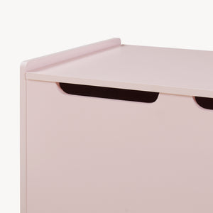Legetøjskasse Virer 60x40x45 cm Rosa [en.casa]