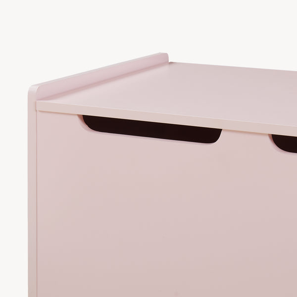 Legetøjskasse Virer 60x40x45 cm Rosa [en.casa]