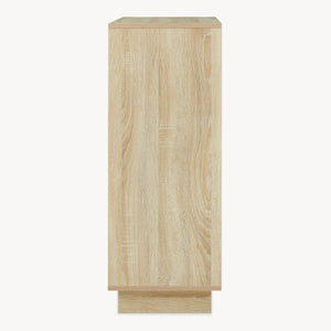 Skab Kenta 90x60x35 cm Sonoma-eg udseende/hvid [en.casa]