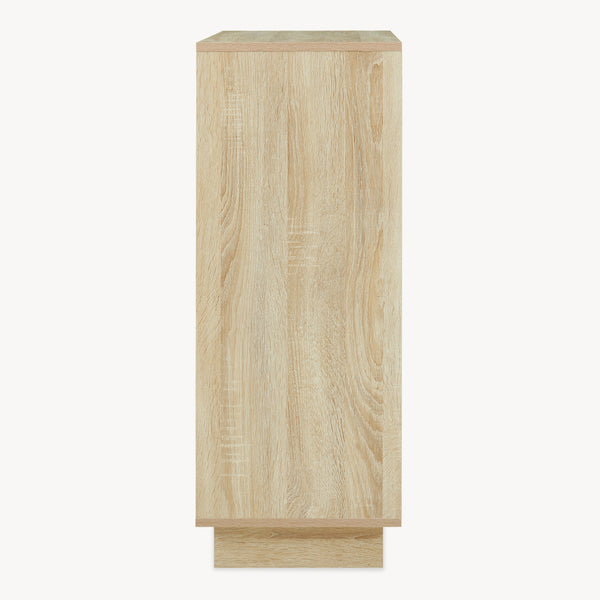 Skab Kenta 90x60x35 cm Sonoma-eg udseende/hvid [en.casa]