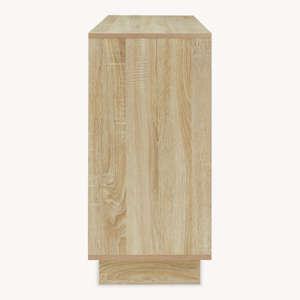 Skænk Kenta 100x35x72 cm Sonoma-eg-look/hvid [en.casa]
