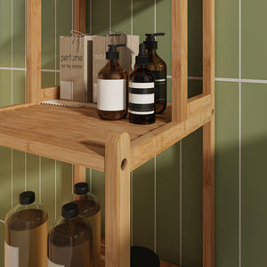 Badreol Anun 128x30x30 cm Bambus Natur [en.casa]