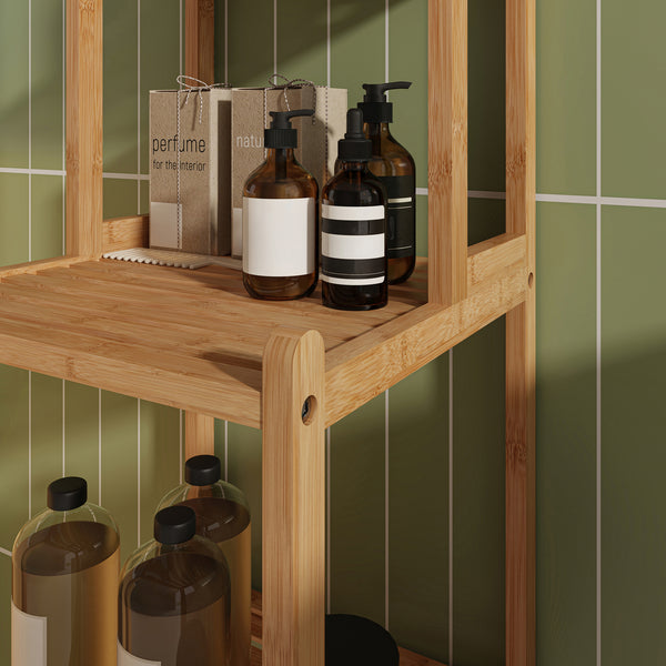 Badreol Anun 128x30x30 cm Bambus Natur [en.casa]