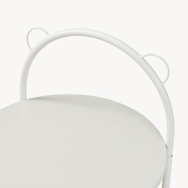 Serveringsvogn Jässaatka stål 76x40 cm grå [en.casa]