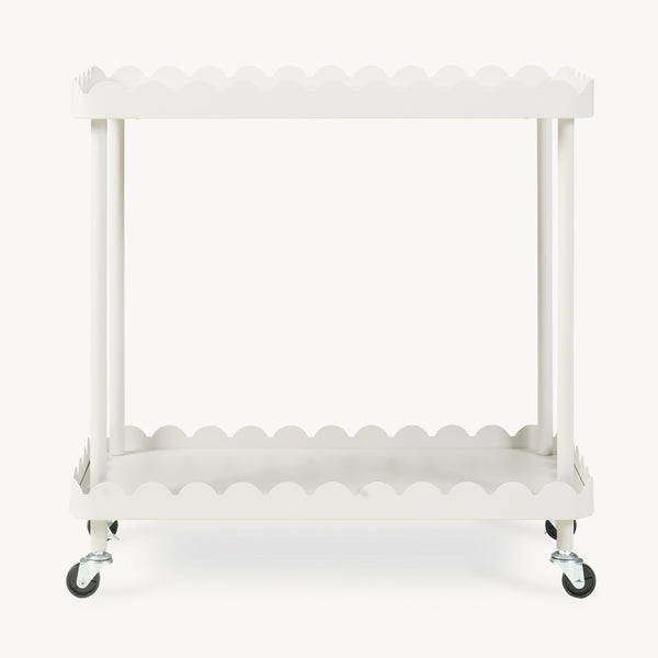 Serveringsvogn Bolmanralu 60x61x31 cm Grå [en.casa]