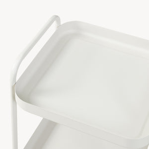Serveringsvogn Kelevn 67x33x31 cm Stål Grå [en.casa]