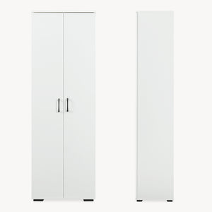 Garderobeskab Chalvefted 175x60x35 cm Hvid [en.casa]