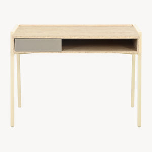 Skrivebord Boderas 107x55x78 cm Beige/Travertin [en.casa]