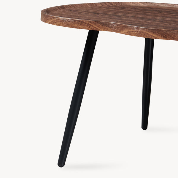 Sofabord Ken 100 x 60 x 47 cm valnødslook [en.casa]