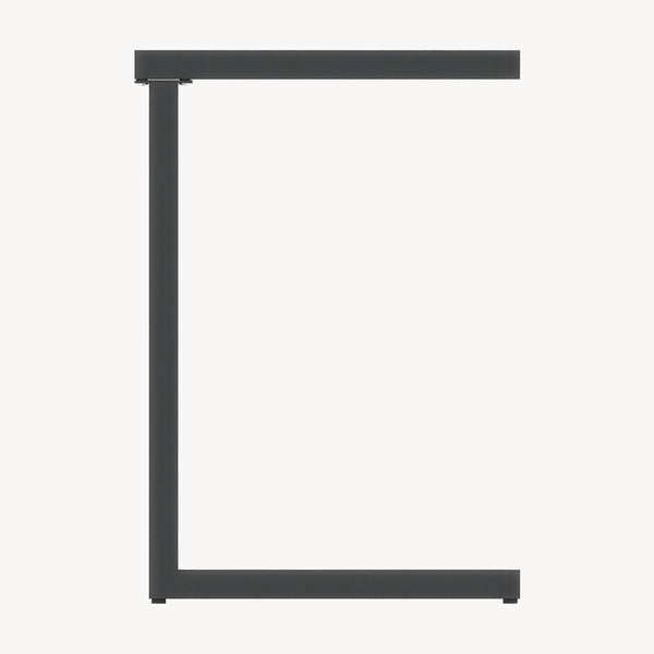 Udendørs sidebord Gaby stål 58x40x30 cm antracitgrå [casa.pro]