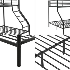 [neu.haus]® Køjeseng ramme af metal - 210x147,5x168cm - plads for 3 - med stig - i forskellige farver