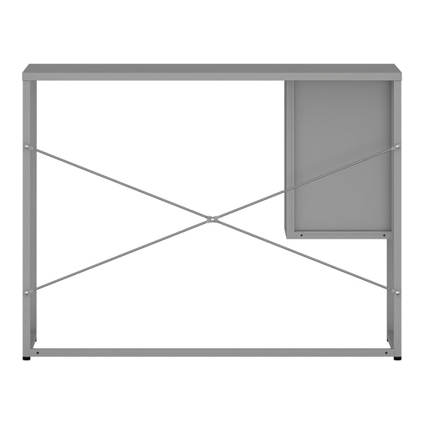 Skrivebord Sund Stål 75x100x50 cm Grå [en.casa]