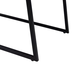 Satbord Hyllestad 2 stk. sæt Sort/Betonlook [en.casa]