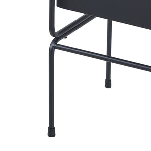 Planteholder Sveio 2 stk. sæt Metal Sort [en.casa]