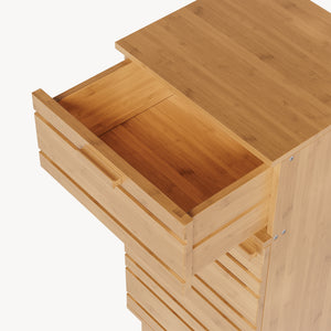 Badeværelsesskab Epind 75x33x30 cm naturlig bambus [en.casa]