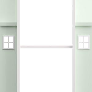 Roterende børnehylde Vipsali 108x40x40 cm mintgrøn/hvid [en.casa]