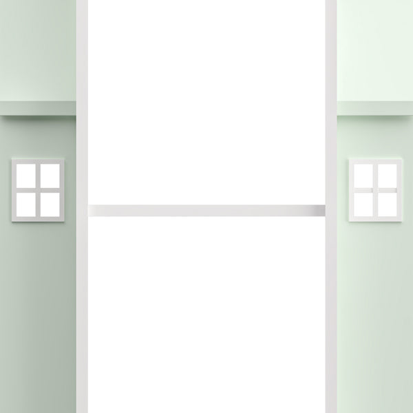 Roterende børnehylde Vipsali 108x40x40 cm mintgrøn/hvid [en.casa]