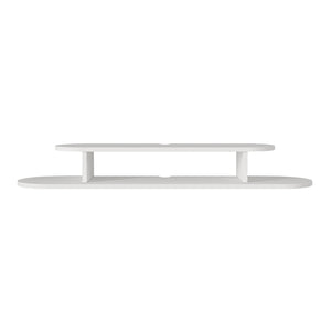 Hængende tv-hylde Targema 120x30x16 cm Hvid [en.casa]