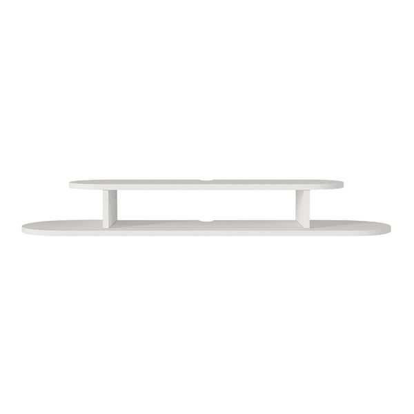 Hængende tv-hylde Targema 120x30x16 cm Hvid [en.casa]
