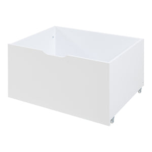 Surnadal husseng med madras 90x200 cm fyrretræ hvid/natur [en.casa]