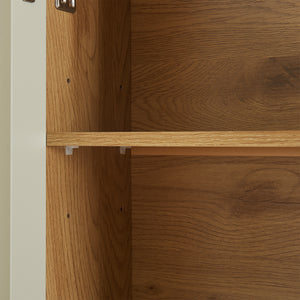Toiletskab Ferrersp 160x63x20 cm egetræslook/sandfarver [en.casa]