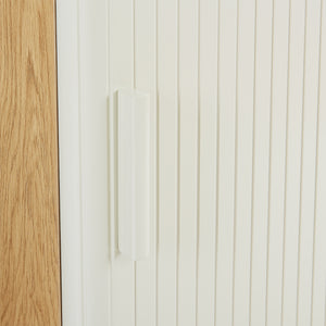 Højskab Ferrersp 160x42x35 cm egetræslook/sandfarver [en.casa]