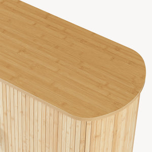 Skab Tvedestrand 100x40x80 cm Natur/Svart [en.casa]