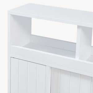Skab på hjul Fadeskimma 72x70x20 cm Hvid [en.casa]