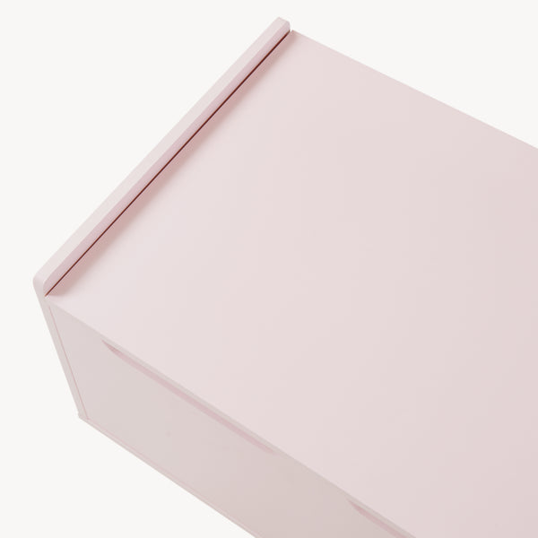 Legetøjskasse Virer 60x40x45 cm Rosa [en.casa]