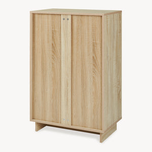 Skab Kenta 90x60x35 cm Sonoma-eg udseende/hvid [en.casa]