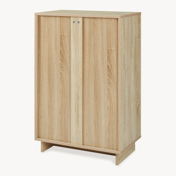 Skab Kenta 90x60x35 cm Sonoma-eg udseende/hvid [en.casa]