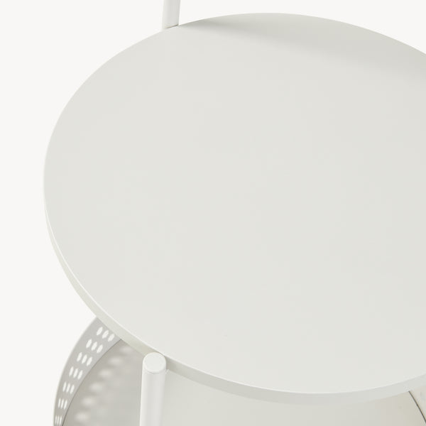 Serveringsvogn Jässaatka stål 76x40 cm grå [en.casa]