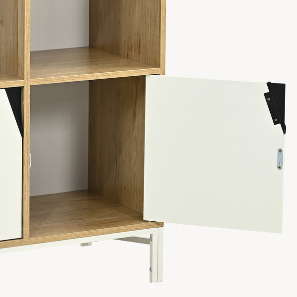 Kommode Kerrköndam 94x76x40 cm Eglook/ Hvid [en.casa]