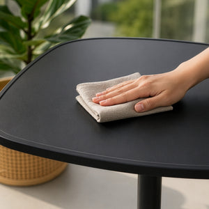 Udendørs bistrobord Foggia 75x70x70 cm stål antracitgrå [casa.pro]