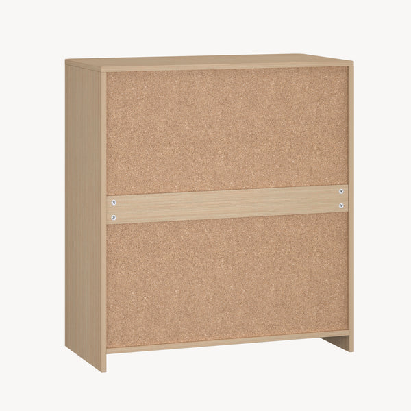 Skab med skuffe Takranmaa 88x79x39 cm egetræslook [en.casa]