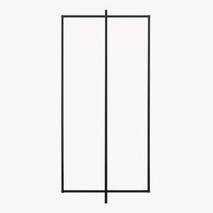 Garderobestativ Norjad 160x80x41 cm Metal Sort [en.casa]